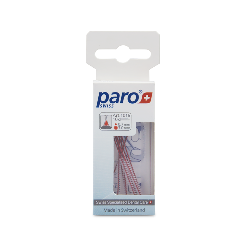 1016 paro® isola long - x-fine, red, cylindrical 10 Pieces Each Box