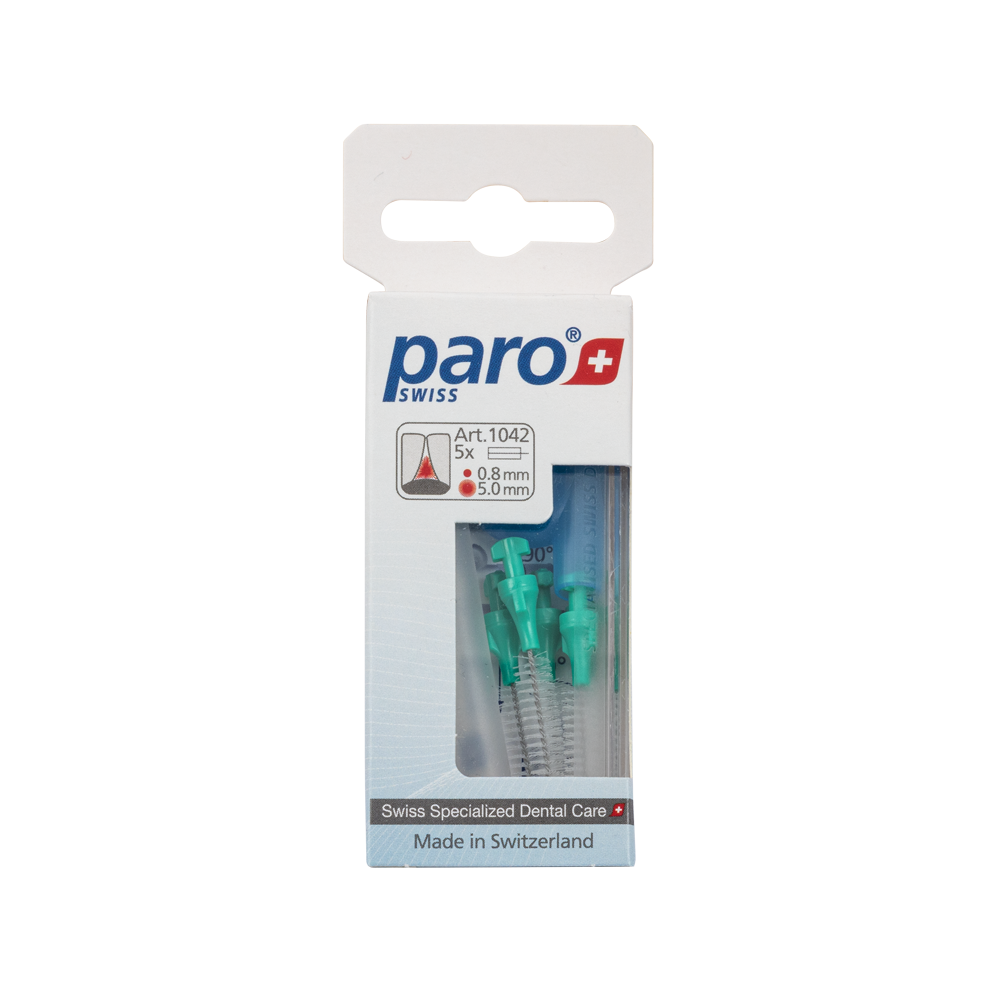 1042 paro® isola F - medium, green, cylindrical 5 Pieces Each Box