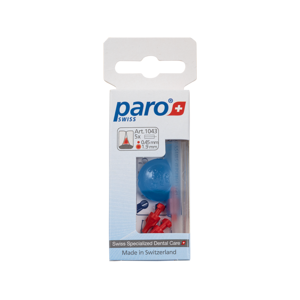 1043 paro® isola F - xxxx-fine, red, cylindrical 5 Pieces Each Box
