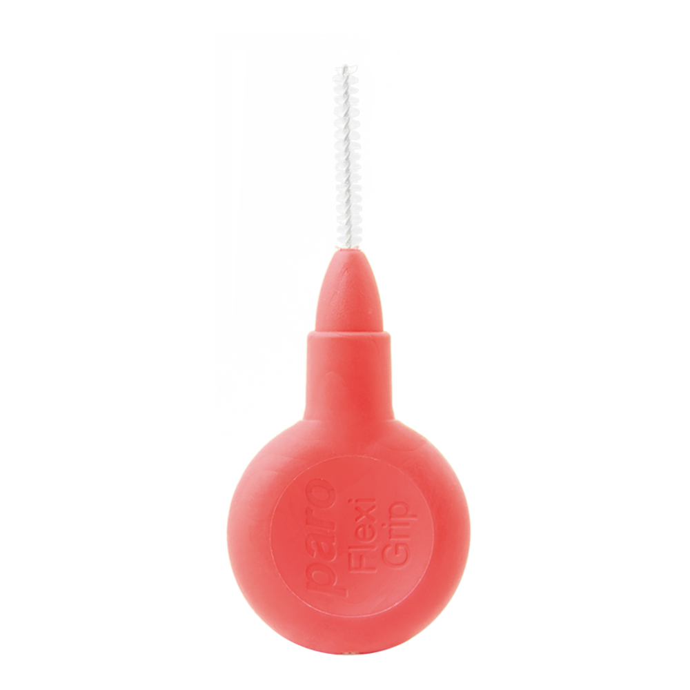 1073, paro® flexi grip, xxx-fine, red, cylindric, 1.9 mm, 4 pcs , interdental brush