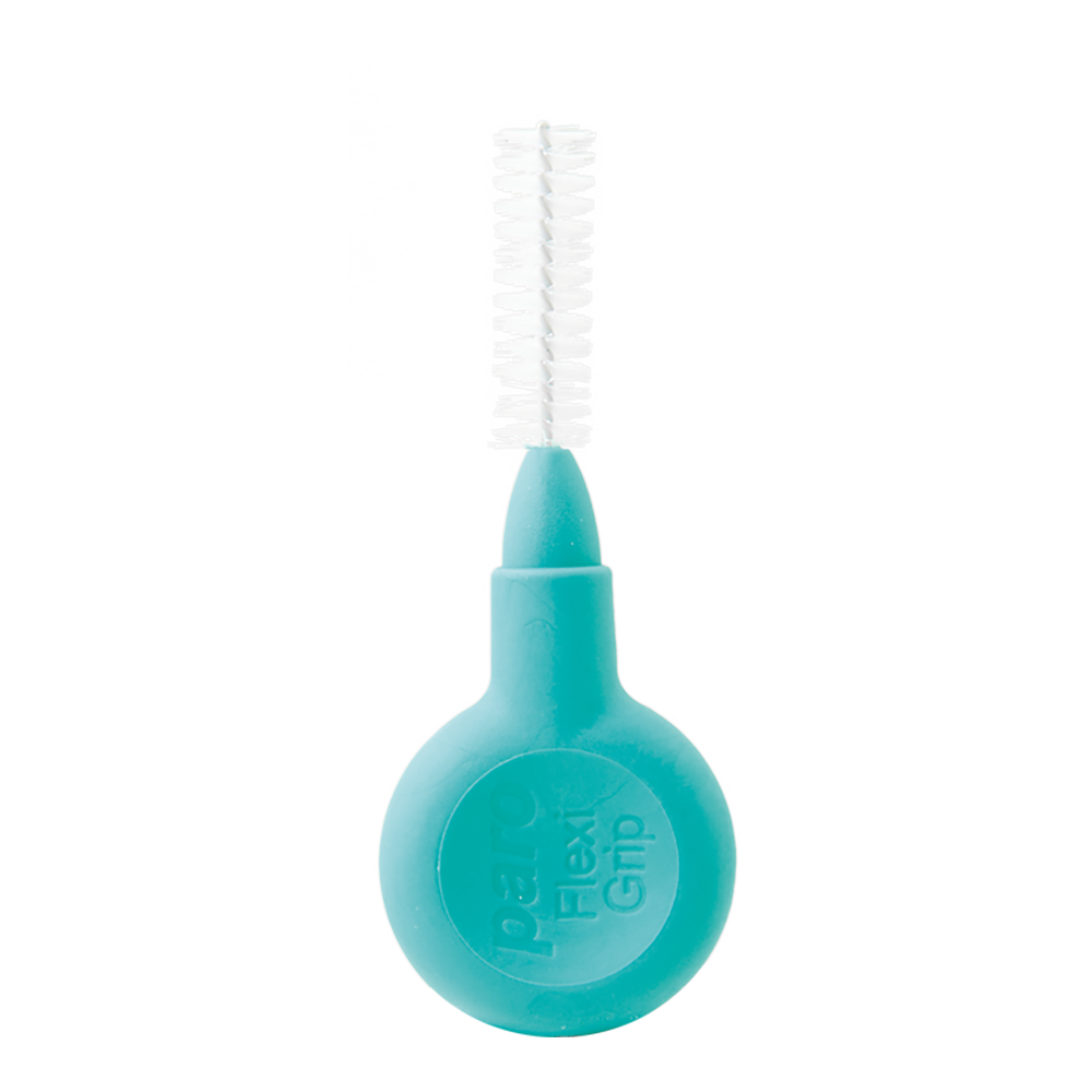 1075, paro® flexi grip, medium, green, cylindric, 5.0 mm, 4 pcs, interdental brush