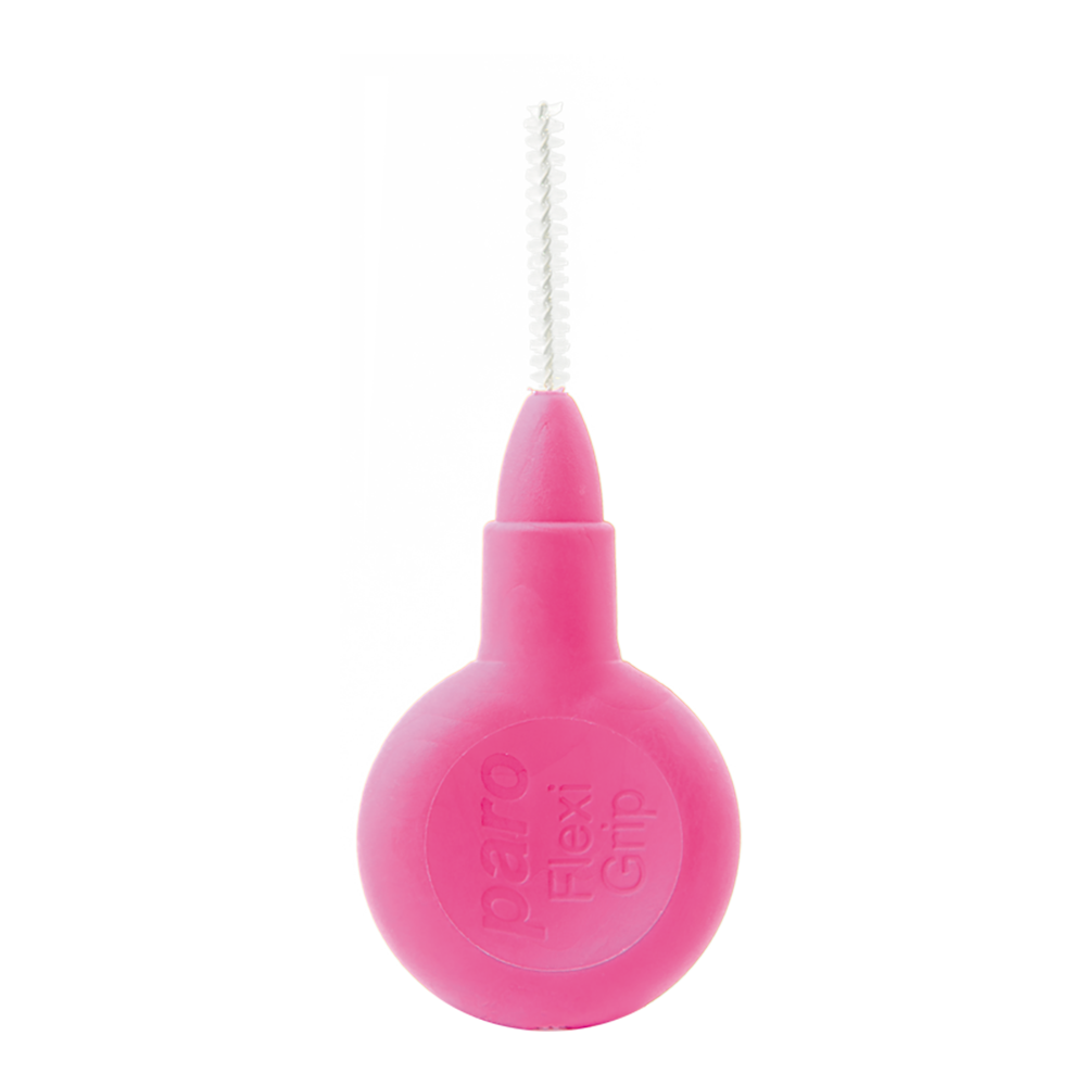 1078, paro® flexi grip, superfine, pink, cylindric, 2.0 mm, 4 pcs , interdental brush