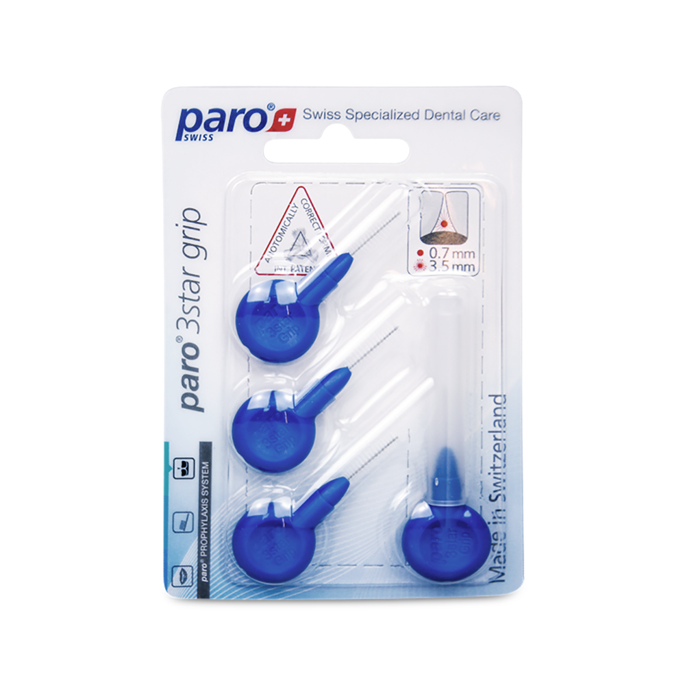 1093 paro® 3star grip – x-fi ne, blue, triangular, 4 pcs.