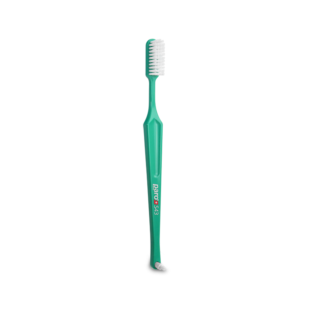709 paro® S43 Toothbrush soft, 4 rows, with paro® interspace brush F