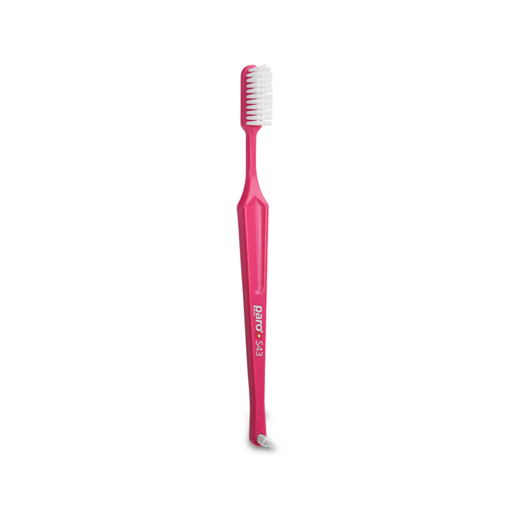 709 paro® S43 Toothbrush soft, 4 rows, with paro® interspace brush F