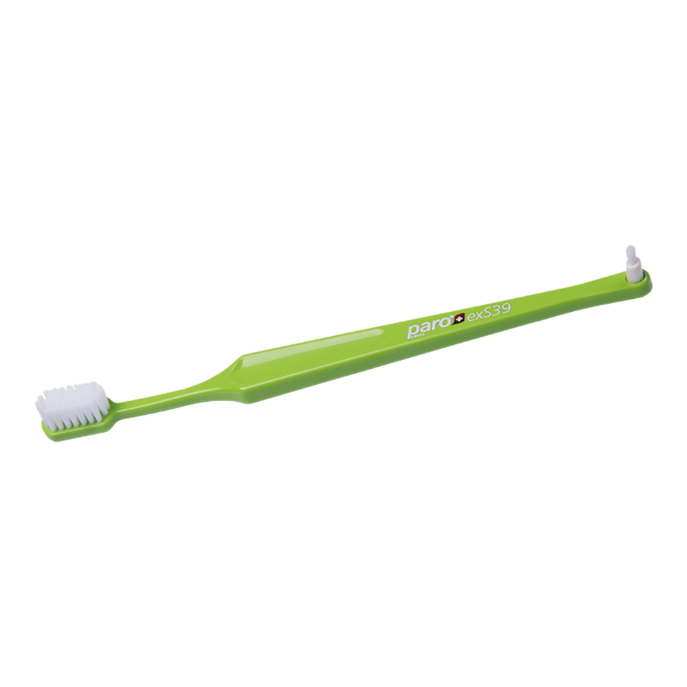 714 paro® exS39, toothbrush with single tufted brush, ultrasoft
