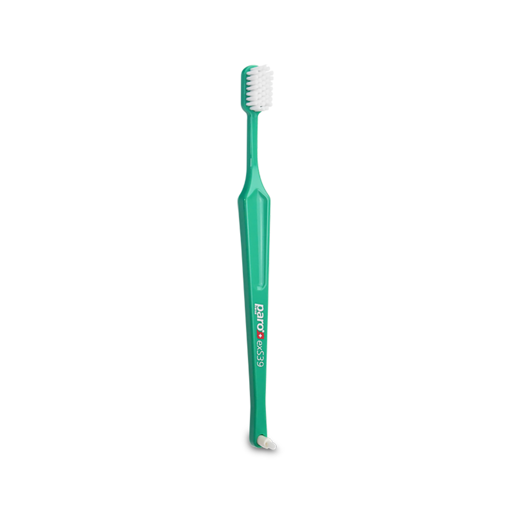 714 paro® exS39, toothbrush with single tufted brush, ultrasoft