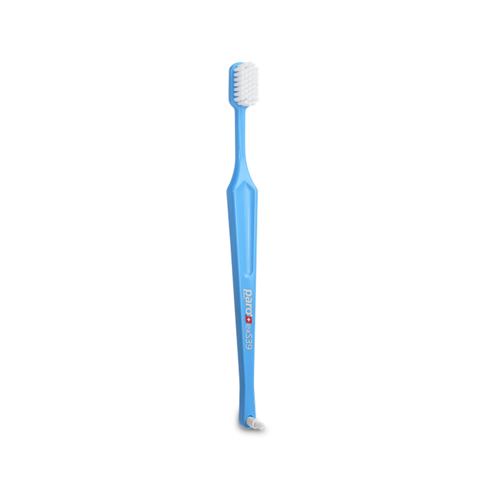 714 paro® exS39, toothbrush with single tufted brush, ultrasoft