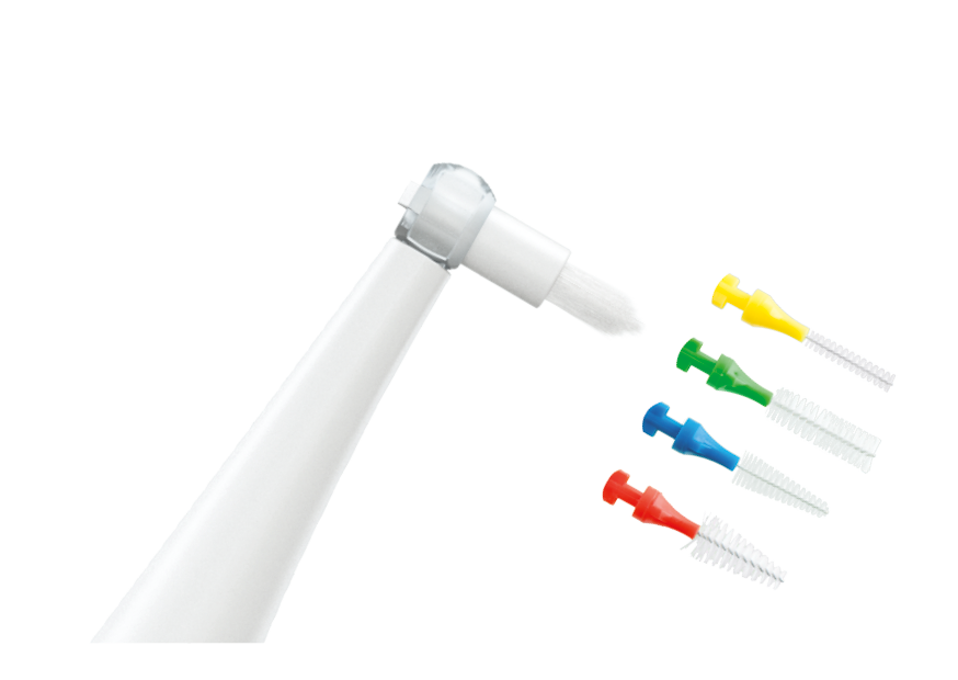 763 paro sonic interdental Replacement Heads for paro Sonic Electric Toothbrush 5 Different Heads