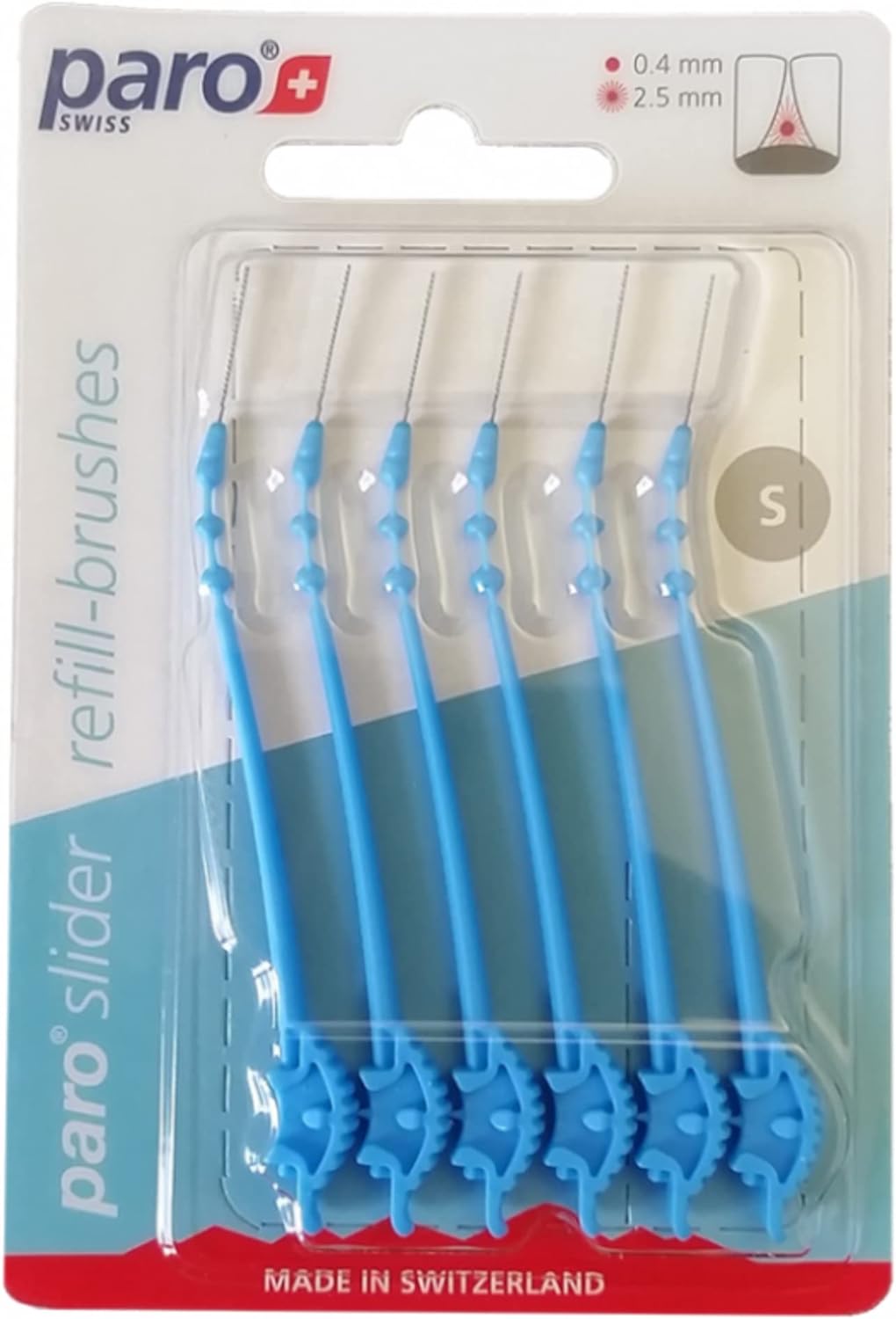1032 paro® slider – interdental-brushes S, 6 pcs.