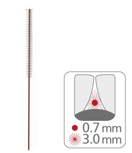 1016 paro® isola long - x-fine, red, cylindrical 10 Pieces Each Box