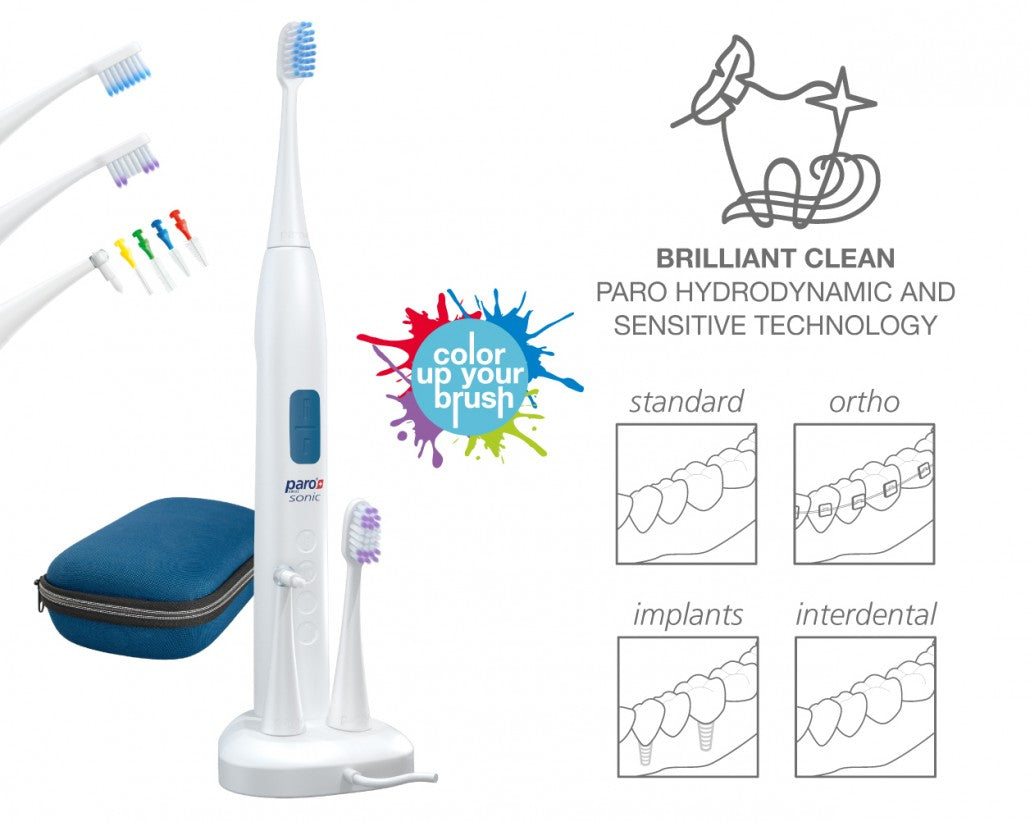 760 paro® sonic, hydrodynamic electric toothbrush