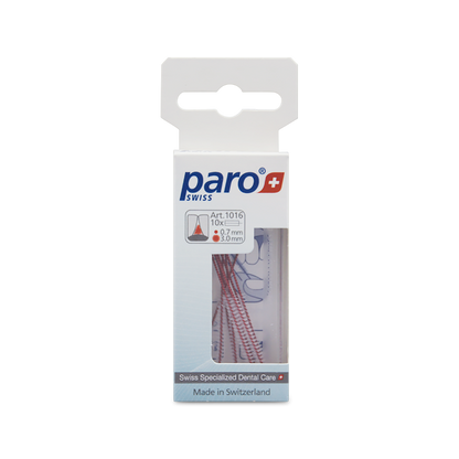 1016 paro® isola long - x-fine, red, cylindrical 10 Pieces Each Box