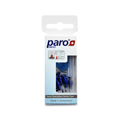 1041 paro® isola F - x-fine, blue, cylindrical 5 Pieces Each Box