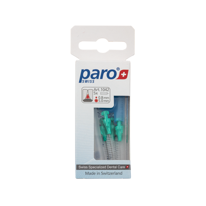 1042 paro® isola F - medium, green, cylindrical 5 Pieces Each Box