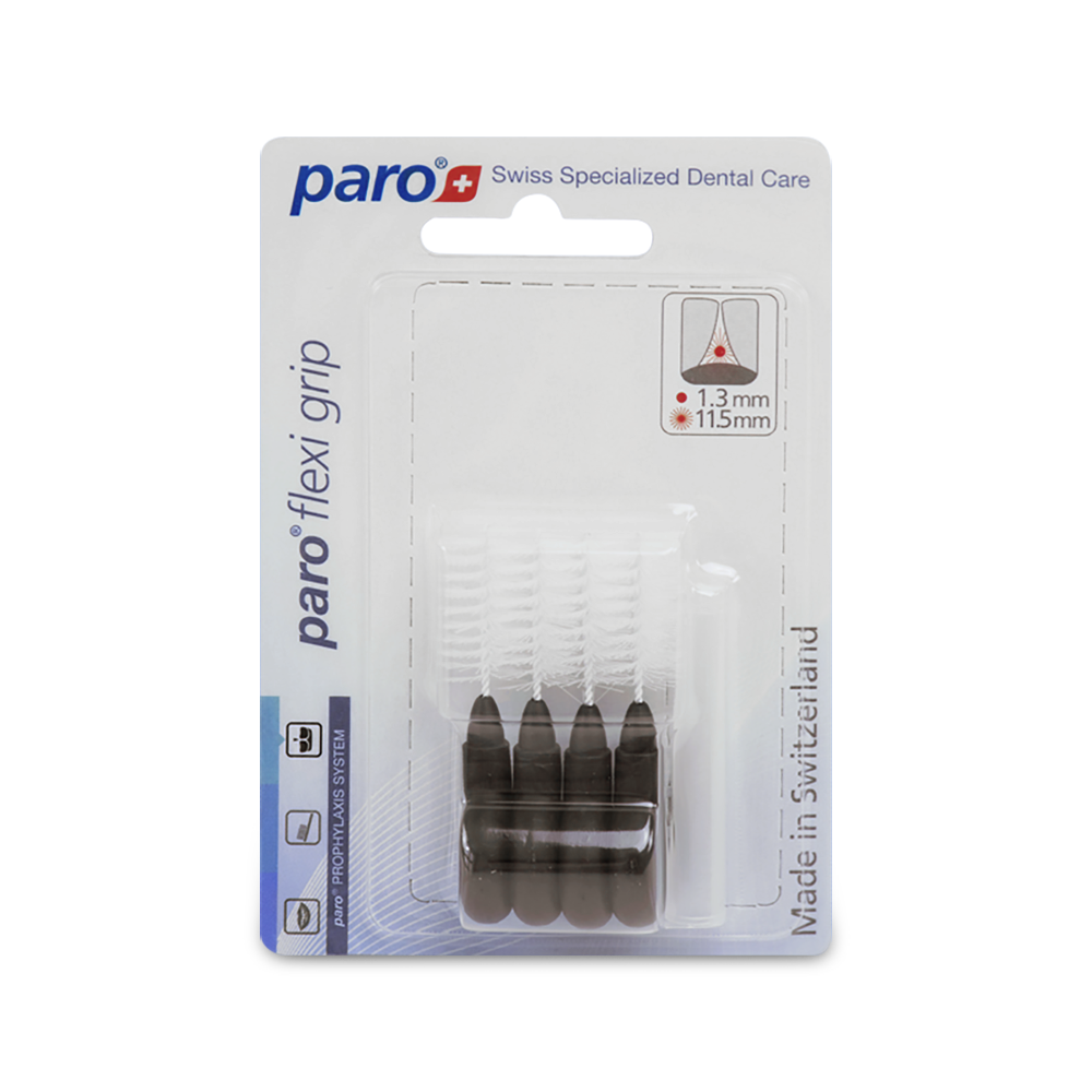 1081, paro® flexi grip, xx-large, black, cylindric, 11.5 mm, 4 pcs, interdental brush
