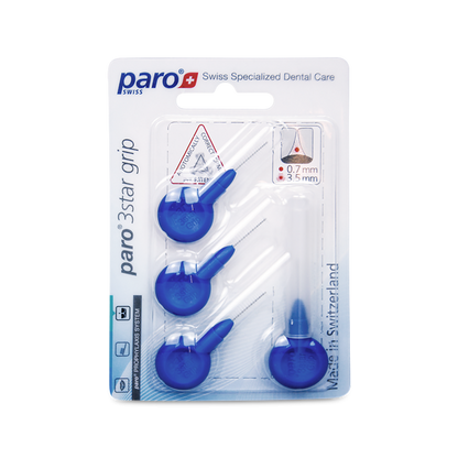 1093 paro® 3star grip – x-fi ne, blue, triangular, 4 pcs.