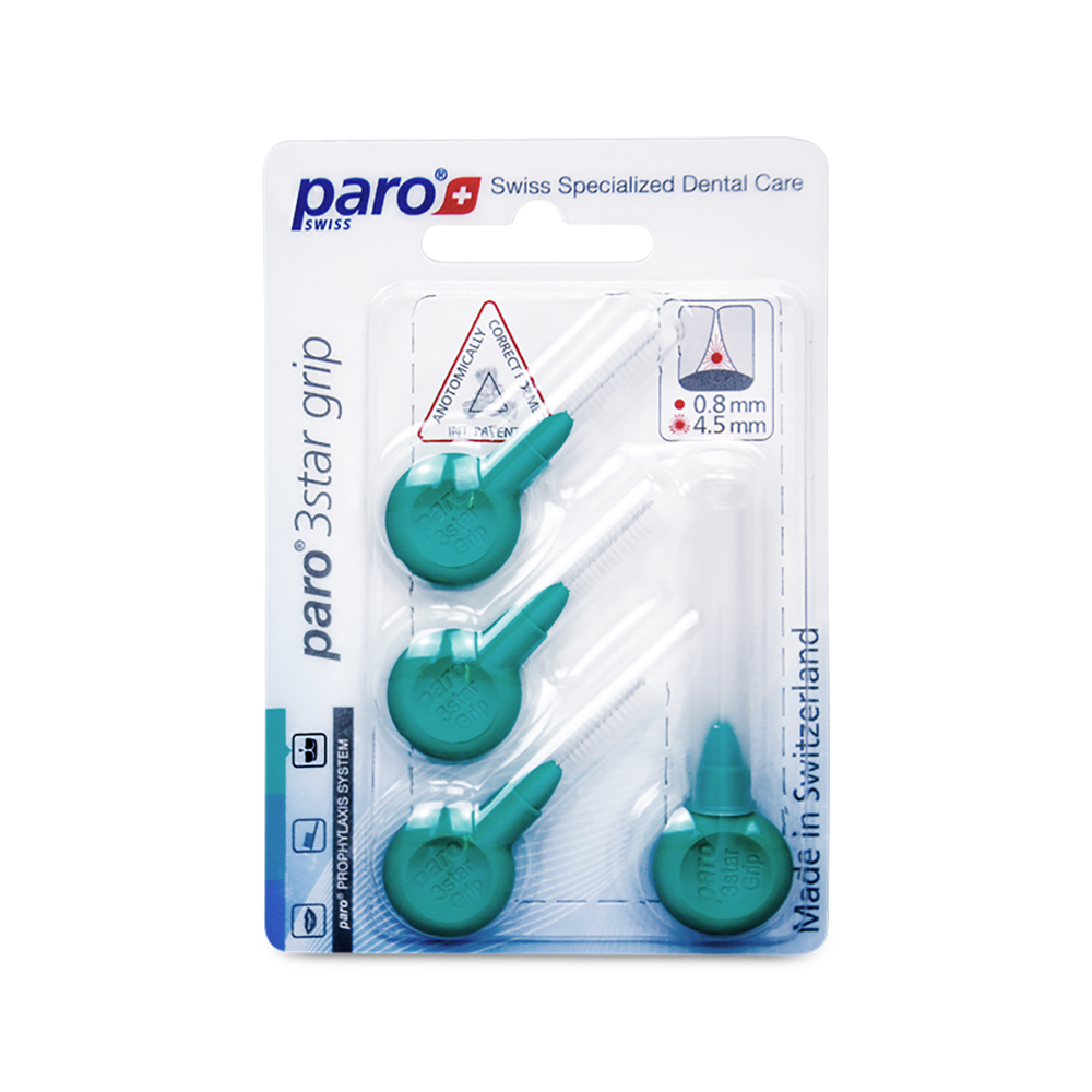 1094 paro® 3star grip – medium, green, triangular, 4 pcs