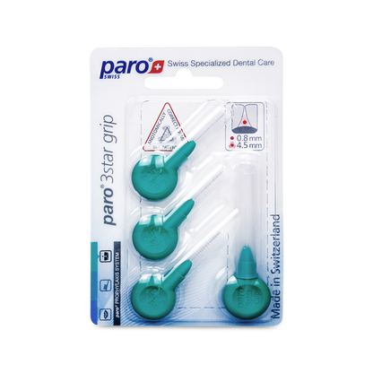 1094 paro® 3star grip – medium, green, triangular, 4 pcs