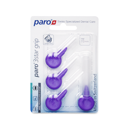 1095 paro® 3star grip – coarse, violet, triangular, 4 pcs.