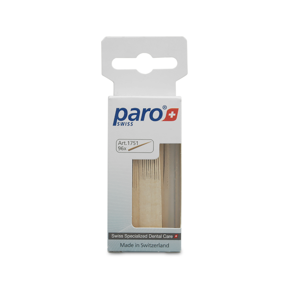 1751 paro® micro-stick – ultra-thin, 96 pcs, Worlds Thinnest Toothpicks
