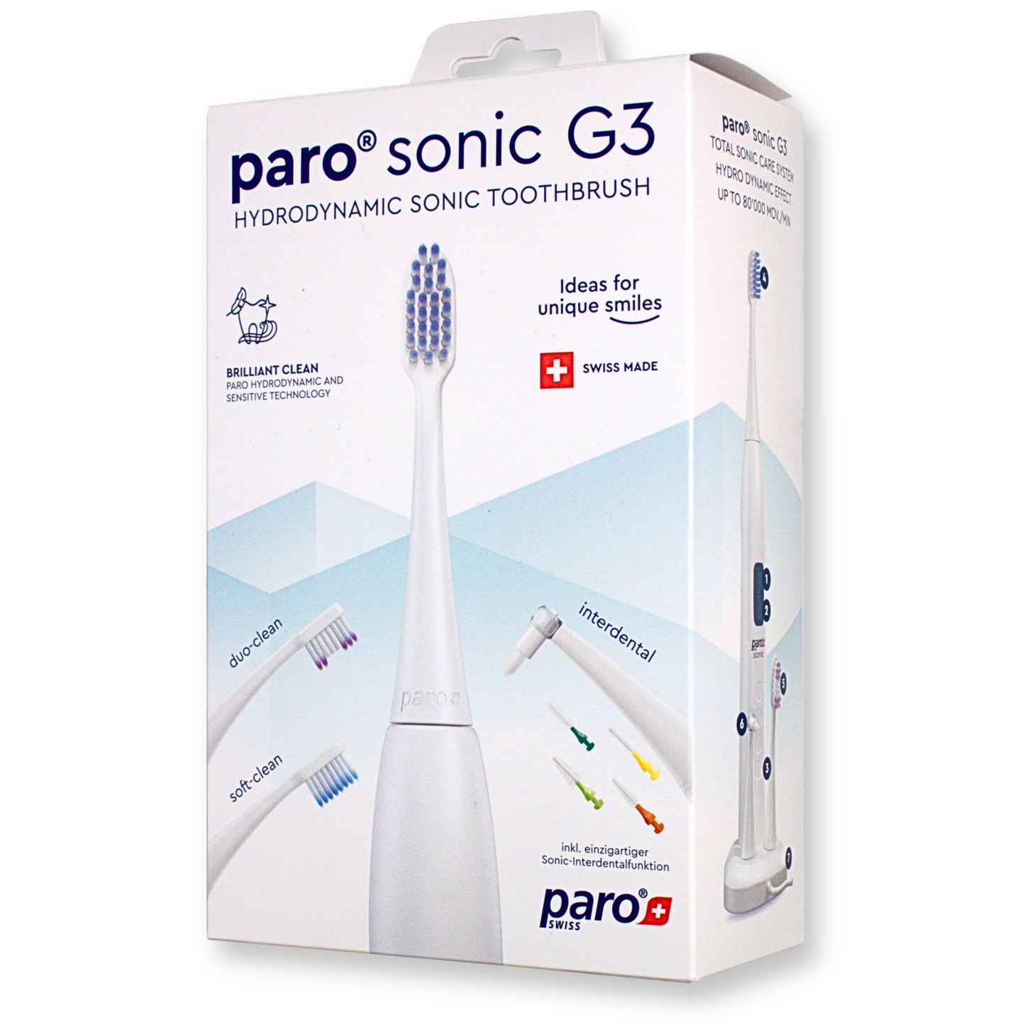760 paro® sonic, hydrodynamic electric toothbrush