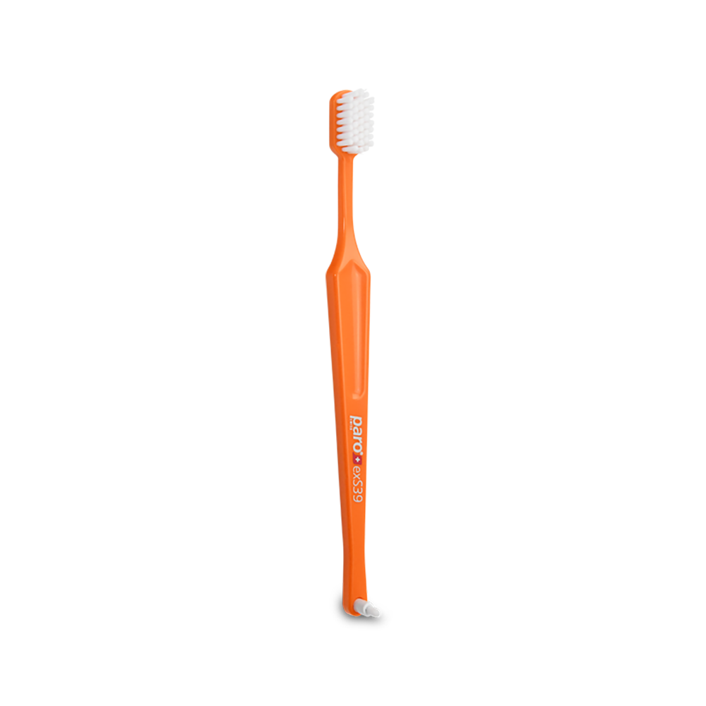 714 paro® exS39, toothbrush with single tufted brush, ultrasoft